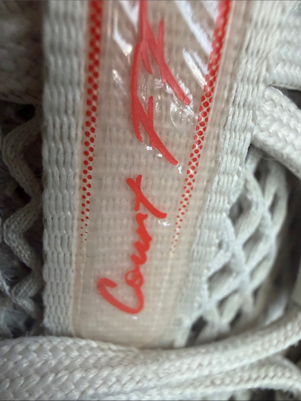 ASICS White tennis shoes with Orange Accents - Picture 3 of 8